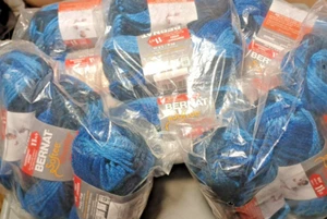 Lot of 3 Bernat Softee Chunky Yarn DENIM OMBRE 2.8 oz Skeins NEW Blue - Picture 1 of 5
