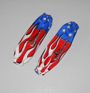 LT50,KFX50,TRX90,LT80,KFX80,SCRAMBLER 50,90, AMERICAN FLAG FRONT SHOCK COVERS, Z - Picture 1 of 1