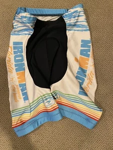 Mens Sugoi Florida Ironman Triathlon 140.6 Padded Cycling Shorts Small S - Picture 1 of 1