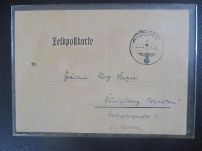 (X1300) Feldpost Benachrichtigungskarte, FP-Nr. 26439 v. 21.3.1942, Königsberg - Bild 1 von 2