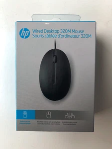 4 X HP Wired Desktop 320M Mouse Optical Cable USB 1000 dpi BD-70/71 - Picture 1 of 5