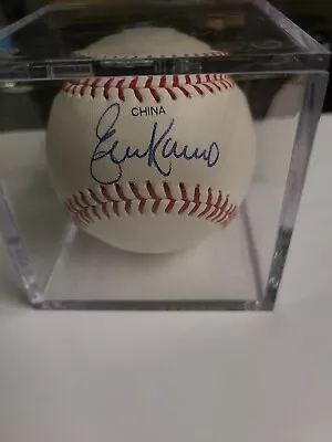 ERIC KARROS AUTO BALL SHIPPED IN CUBE **NO COA** - Image 1 of 4