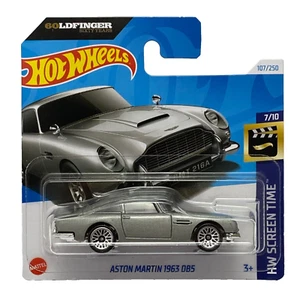 Aston Martin 1963 DB5 Goldfinger James Bond Hot Wheels Screen Time 2024 HTB36 - Imagen 1 de 1