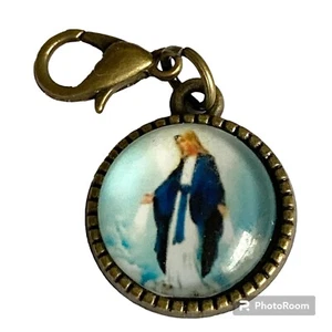 Immacolata Concezione Vergine Maria Clip On Charm per Bracciale Cattolico Cristiano - Foto 1 di 10