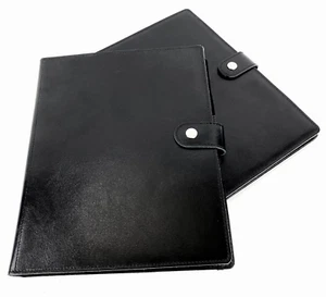 Neu Leder Portfolio Brief Notizblock Halter Bestellung & Reda 10 x 8,5 schwarz - Bild 1 von 6