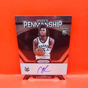 2023-24 PANINI PRIZM #RP-CLG CHRIS LIVINGSTON (RC) ROOKIE PENMANSHIP AUTO BUCKS - Picture 1 of 3