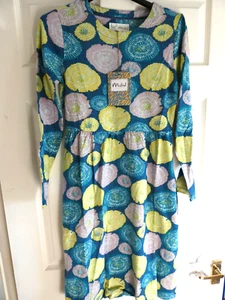 SCHÖNES MISTRAL WEICHES JERSEY BAUMWOLLKLEID Multi Blumenmuster, 8,10,1214 - Bild 1 von 3