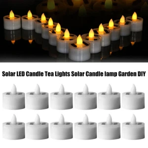 1/5pcs Solar LED Candle Tea Lights Solar Candle lamp Garden Outdoor - Picture 1 of 26
