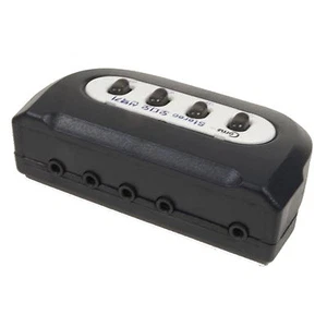 4 puertos 3,5 mm estéreo manual caja conmutadora selector 4:1 audio MP3 altavoz auriculares - Imagen 1 de 3