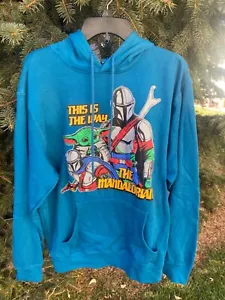Star Wars This Is The Way The Mandalorian Sweatshirt Men’s Large Baby Grogu - Picture 1 of 11