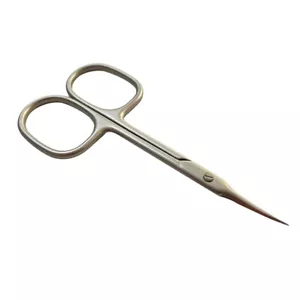 Stainless Steel Curved Tip Thin Blade Cuticle Scissors Nail Clippers Trim:ZT - Picture 1 of 9