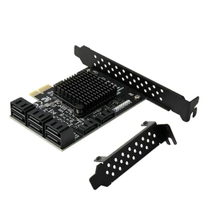 Expansion Card Controller 6G Adapter PCI Express to 8-Ports SATA 3.0 6G For HDD - Picture 1 of 10