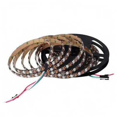 RGB LED Strip SMD5050, WS2812B (with controls, IP65, 5 V, 60 LEDs/m, 5 m) - Image 1 of 3