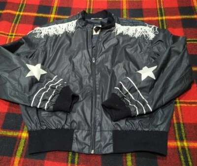 Vintage Berman's Rodeo Horse Riding Fringe Full Zip Lined Bomber Jacket Sz 46 - Image 1 of 4