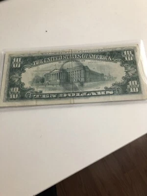 Error Overprint ,Top Rare!  1969-A $10 TEN DOLLAR Bills XF， Top Rare！ - Image 1 of 2