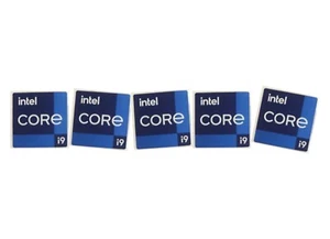 5 Stück Aufkleber für Core i9 11. Gen Skylake Logo Decal 18mm x 18mm Generation - Bild 1 von 1