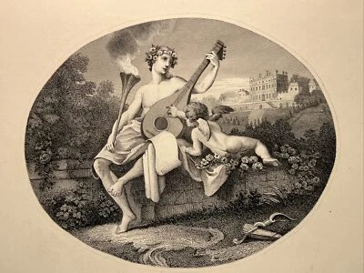 Hymen And Cupid Satire Humor 1860 William Hogarth Antik Stahlstich Engraving - Bild 1 von 4