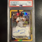 2024 Bowman - Chrome Rookie Autographs Sal Frelick #CRA-SF Gold Refractor /50