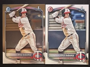 2025 Bowman Chrome & Paper Kyle DeBarge #BCP-139 RC Lot of 2-TWINS - Picture 1 of 2