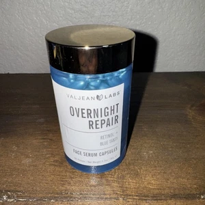 ValJean Labs Overnight Repair Retinol + Blue Tansy 60 Face Serum Caps Exp07/2027 - Picture 1 of 2