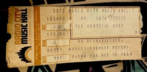 THE GRATEFUL DEAD - JERRY GARCIA - OCT 25, 1980 - RADIO CITY MUSIC HALL - TICKET - Picture 1 of 2