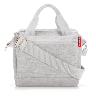 Lenkertasche REISENTHEL ROOMY TWIST skyrose Bügel textil 4 L grau Vorderradkorb - Bild 1 von 4