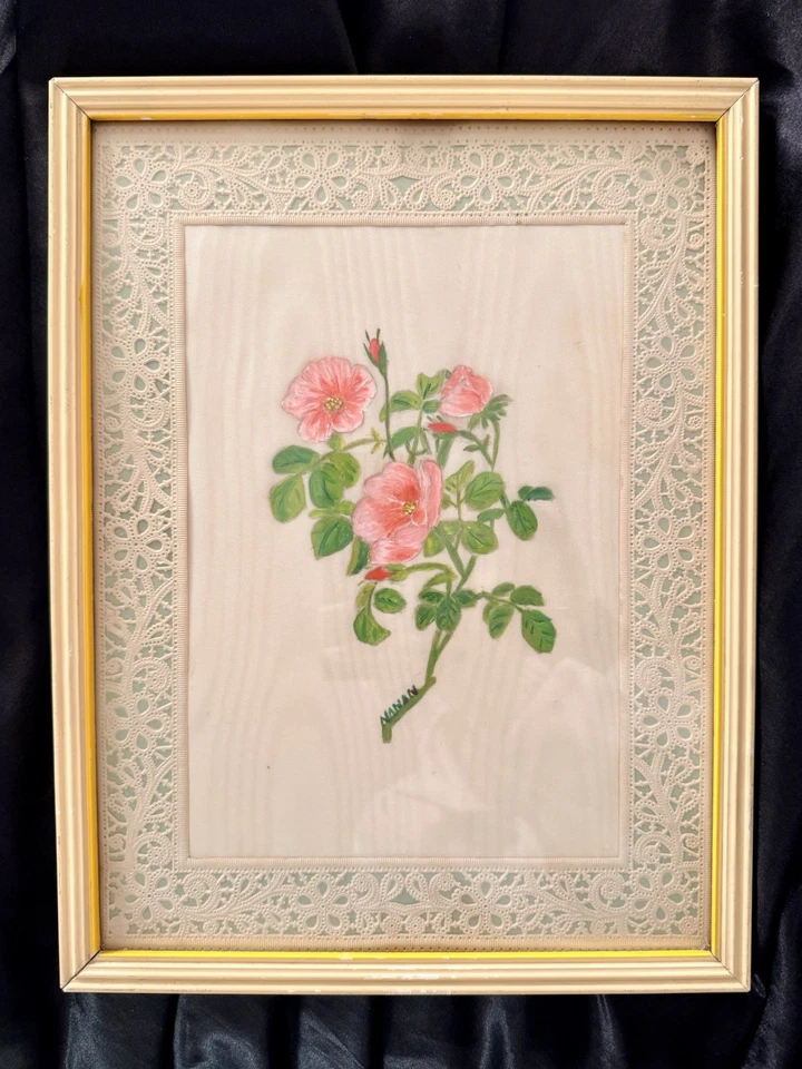 "Interesante pintura sobre tela enmarcada firmada NANAN 13""x10"" ÚNICA de colección hecha a mano" Foto 1 de 4