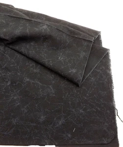 Gray Wispy Lines on Black Background Fabric 1/2 yard 41" width - Picture 1 of 2