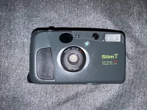 Kyocera Slim T Carl Ziess Tessar 3.5 Camera Rewinds Film Early Tested - Picture 1 of 5