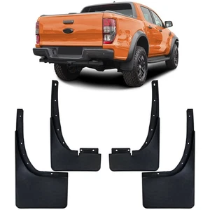Paraspruzzi Anteriori E Posteriori Per Ford Ranger T6 T7 T8 2012-2022 - Picture 1 of 6
