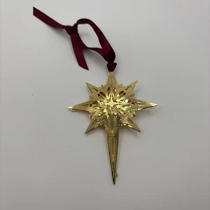 ChemArt 2016 Gold Ornament Christmas Star 3 D Ornament - Picture 1 of 7