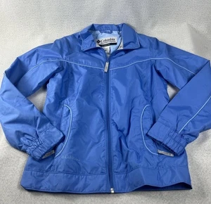 Vintage Columbia Windbreaker Jacke Damen XS blau Full Zip leicht TOP - Bild 1 von 7