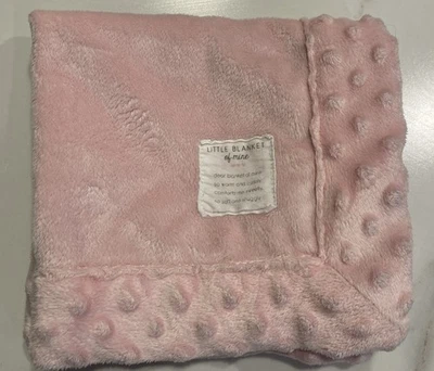 Carter's Child of Mine Little Blanket of Mine Pink Security Blanket Lovey Minky - Image 1 of 4