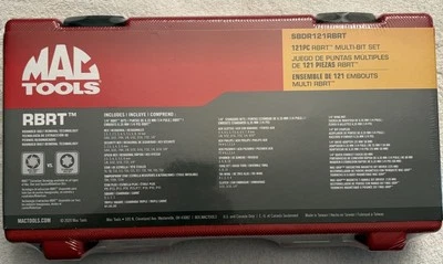 Mac Tools 121 Pc. R.B.R.T. Mac Grip Ratcheting Screwdriver and Bit Set w/Case - Image 1 of 4