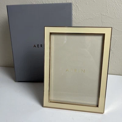 经典 Camille 框架,奶油色金色,AERIN 5x7 出品 — 第 1/4 张图片