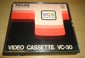 Philips VC30 VC-30 Video Cassette Vintage VCR Tape – Made in Austria - Picture 1 of 4