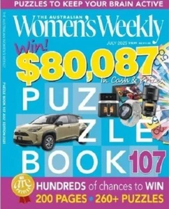 #107 The Women's Weekly PUZZLE BOOK July 2005,200 Pages,260+ Puzzles - Picture 1 of 13