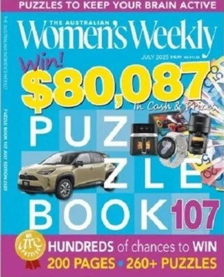 #107 The Women's Weekly PUZZLE BOOK July 2005,200 Pages,260+ Puzzles - Image 1 of 4