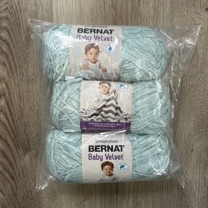 Bernat Baby Velvet Big Ball Yarn Misty Green Yarnspirations 3 Pack 164018 NEW - Picture 1 of 5