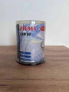 Sigma CD+R 80 Spindle Pack 100 PCs Sealed See Pictures - Picture 1 of 5