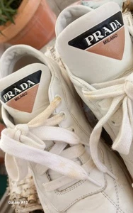 PRADA - Schuhe - Sneaker - weiß - 38,5 - mit div. Fehlstellen - trotzdem Kult ! - Bild 1 von 14