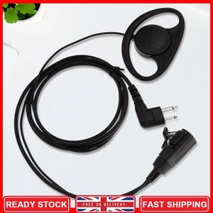 2-pin Earphone Walkie Talkie Headset D Shape for Motorola GP88 CT150 P040 Radio - Afbeelding 1 van 9