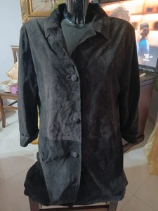 Giacca cappotto pelle donna colore Marrone taglia L cod. CC0190 - Imagen 1 de 6