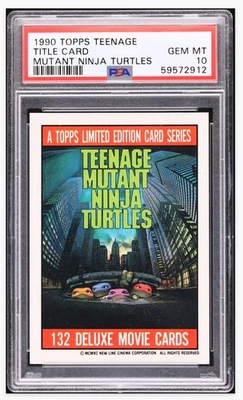 1990 🥷🏻🐢's Topps Teenage Mutant Ninja Turtles Title Card PSA-10 - Image 1 of 2