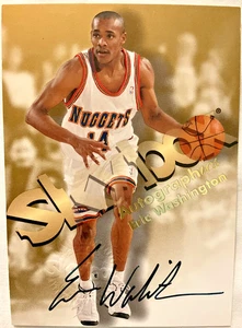 1998-99 NBA Skybox Premium - Autographics Eric Washington (AU) - Picture 1 of 2