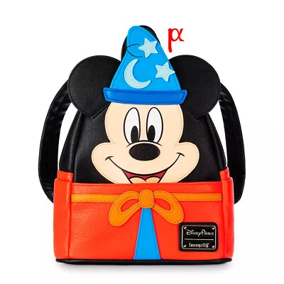 Loungefly Disney Fantasia Sorcerer's Apprentice Mickey Cosplay Backpack LE Parks - Image 1 of 3