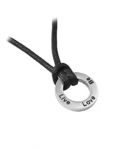 Inspirational Live Love Be Stainless Steel Pendant Necklace - Picture 1 of 3
