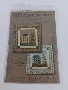 Our Country Home Primitive Saltbox House Applique Quilt Pattern Wall Hanging - Picture 1 of 4