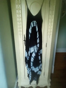 M Raviya Tie-Dye Handkerchief-Hem Cover-Up Dress M - Picture 1 of 4