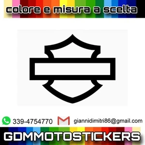 Adesivo PRESPAZIATO Harley Davidson - Imagen 1 de 19